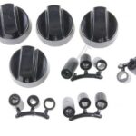 Universaalne nuppude komplekt Indesit / Ariston, must