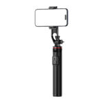 Selfie stick WC1Y2S 1.3m aluminum alloy telescopic tripod with phone holder - black - Image 3