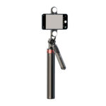 Selfie stick WH181D-Y1S 1.75m aluminum alloy telescopic tripod with dual lamp and phone holder - black - Image 5