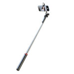 Selfie stick WH181D-Y1S 1.75m aluminum alloy telescopic tripod with dual lamp and phone holder - black - Image 3