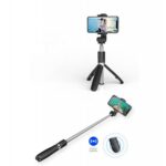 Tech-Protect L01S Bluetooth Selfie Stick with Tripod up to 70cm - Black - Image 5