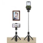 Tech-Protect L01S Bluetooth Selfie Stick with Tripod up to 70cm - Black - Image 6