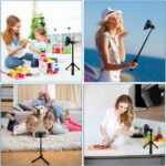 Tech-Protect L06S Bluetooth magnetic selfie stick with MagSafe, remote control, tripod up to 82cm and 360 head - black - Image 7