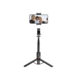 Tech-Protect L05S Bluetooth Selfie Stick with Tripod up to 105cm with LED Light - Black - Image 2