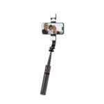 Tech-Protect L05S Bluetooth Selfie Stick with Tripod up to 105cm with LED Light - Black - Image 3
