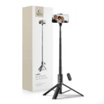 Tech-Protect L08S Bluetooth Selfie Stick with Remote Control, Tripod up to 141cm - Black