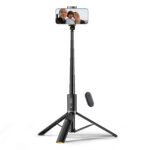 Tech-Protect L08S Bluetooth Selfie Stick with Remote Control, Tripod up to 141cm - Black - Image 7
