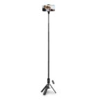 Tech-Protect L08S Bluetooth Selfie Stick with Remote Control, Tripod up to 141cm - Black - Image 2