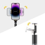 Tech-Protect L08S Bluetooth Selfie Stick with Remote Control, Tripod up to 141cm - Black - Image 4