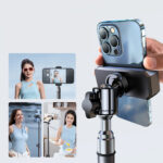 Wozinsky WRLD-00Y1S tripod tripod durable carbon steel tripod 1.7m matte - black - Image 4