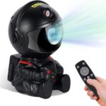 LED 3D galaktika ja tähe projektor Reach Mini Astronaut, must