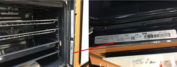 Ahju teeninduskleebise asukoht